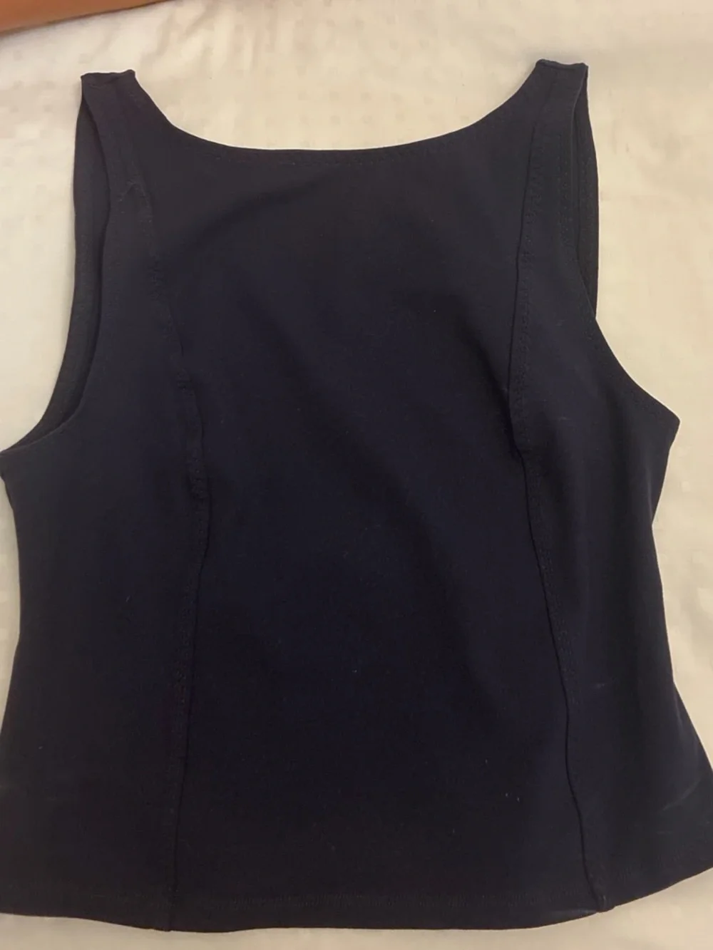 Free people women’s boat neck backless tank top navy